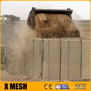 Heavy Galvanized Hesco Barrier for military fortifications